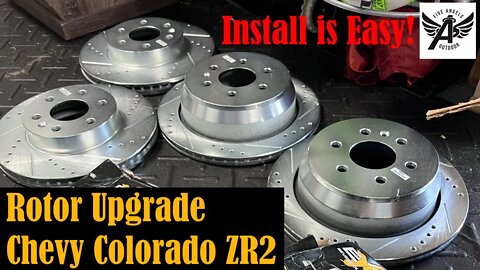 How to Replace and Upgrade Brakes on a Chevy Colorado ZR2 | Pt 1 Drilled and Slotted Rotors