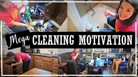 Whole House Clean with Me//Bathroom Deeper Clean//Speed Cleaning//All Day Cleaning