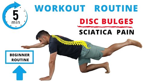 5 Min Daily Routine for Lumbar Disc Bulges and Sciatica Pain Relief
