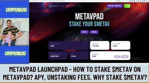 Metavpad Launchpad - How To Stake $METAV On Metavpad? APY, Unstaking Fees. Why Stake $METAV?