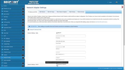 SecPoint Protector V56 DHCP