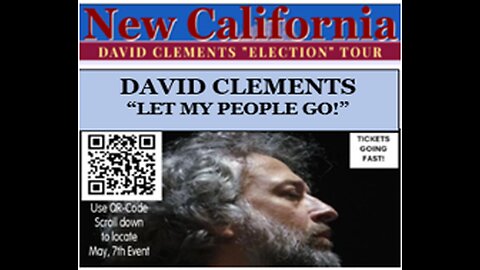 DON'T MISS IT! Tuesday, May 7th - DAVID CLEMENTS in Riverside County - Murrieta! $25!