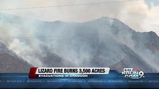 Man forced to evacuate because of Lizard Fire