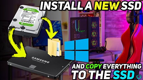 How To Install a New SSD and Copy Windows, All Files, and Apps To The New Drive 🖥️🔥