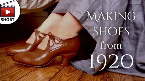 Making 1920's Shoes #shorts