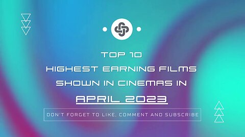 APRIL 2023 | HIGHEST-EARNING FILMS IN THEATERS