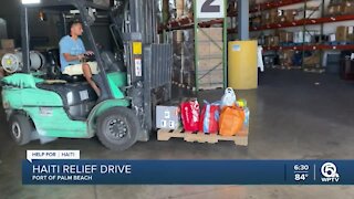 Haitian relief drive held at Port of Palm Beach