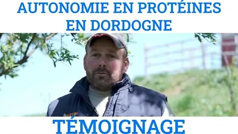 Bertrand Rouquie, éleveur laitier autonome en protéines @Chambre d'agriculture de la Dordogne