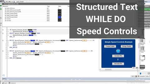 CodeSys Structured Text WHILE DO Construct For Speed Controls