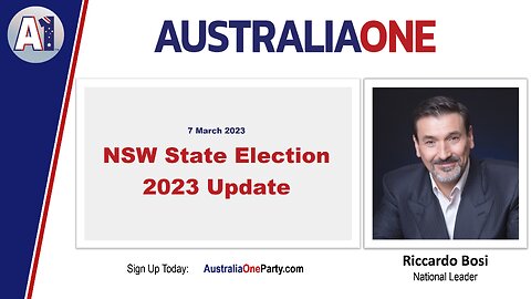 AustraliaOne Party - NSW State Election 2023 Update