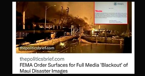 FEMA orders censorship of Maui disaster images. I wonder why