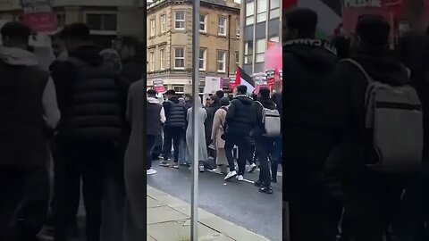 Huddersfield University Palestine protest