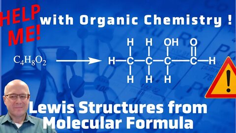 How to draw Lewis Structure From a Molecular Formula Practice Problem Help Me With Organic Chemistry