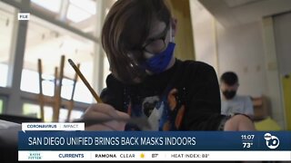 San Diego Unified School District brings back masks indoors