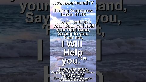 GOD Will Help You! 📖 Healing Scriptures Concepts ✝️ Isaiah 41:13 #healingscriptures #healingverses