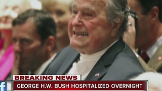 Former President George H. W. Bush hospitalized in Houston