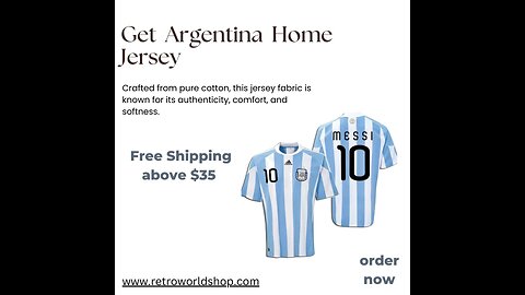 The Famous Argentina Jersey Lineup at Retro World