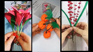 3 Quick and Easy Paper Craft Flowers to Make for All 4 Seasons / Simple Fun DIY / How to Make