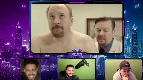 Ricky Gervais Gives Louis CK A PROSTATE EXAM Reaction!