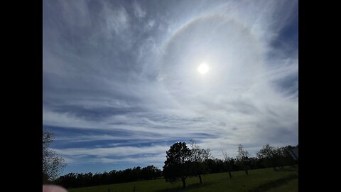 Sun Halo and Mess in the Sky Louisiana