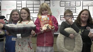 Dibble Elementary students donated money and goods to the Jackson County Animal Shelter