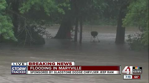 Flash flooding hits Maryville