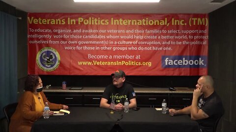 Kena Adams Las Vegas Coordinator for the Indian Voice newspaper on Veterans In Politics talk show