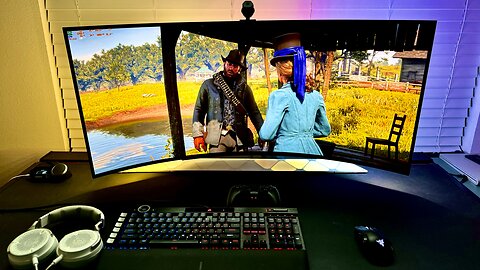 Red Dead Redemption 2 on the BEST Gaming Monitor: 2024 45" UltraWide OLED | RTX 4090 Max Settings