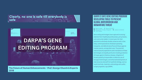 PFIZER-DARPA-DOD GENE EDITING PROGRAM AND MUCH MORE