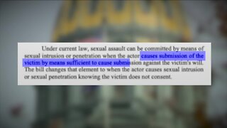 Colorado lawmakers to discuss bill that would change state's law regarding sexual assault
