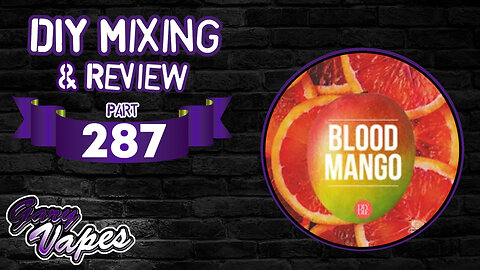 DIY E juice Mixing and Review! Blood Mango Ice By ENYAWREKLAW