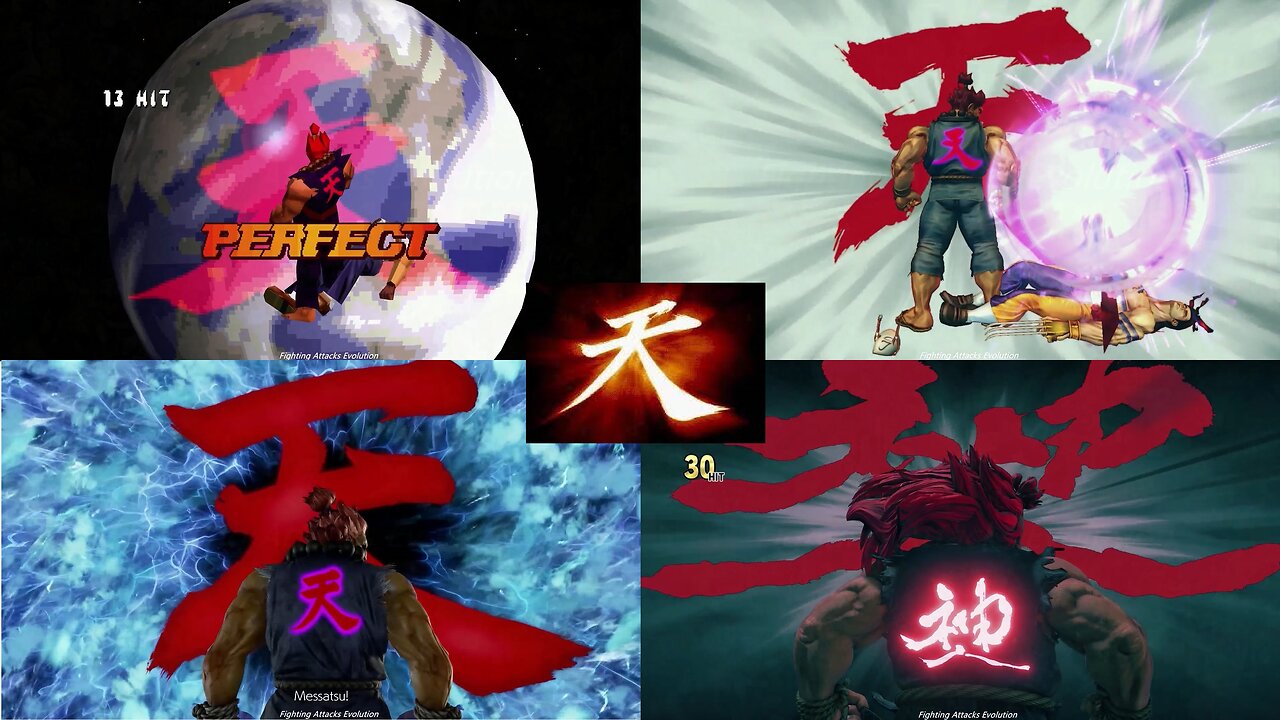 Evolution of Akuma Shun Goku Satsu (Raging Demon) Special Attack