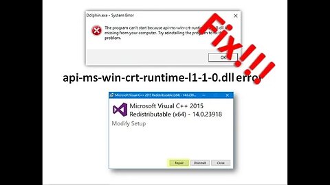 How to Fix / Repair api-ms-win-crt-runtime-l1-1-0.dll error / Missing