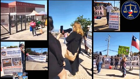 Viuda manifestándose frente a consultorio donde matan pacientes para inflar cifras COVID 19 $$$