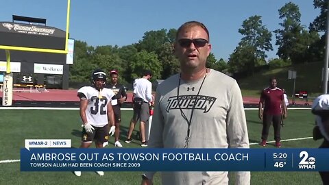 Towson University moving on from longtime head football coach Rob Ambrose