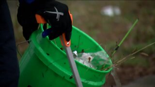 RAIN DOES NOT STOP EARTH DAY CLEANUP IN MILWAUKEE'S HARAMBEE NEIGHBORHOOD