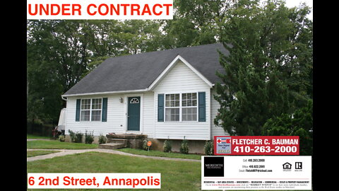 6 2nd Street, Annapolis Under Contract