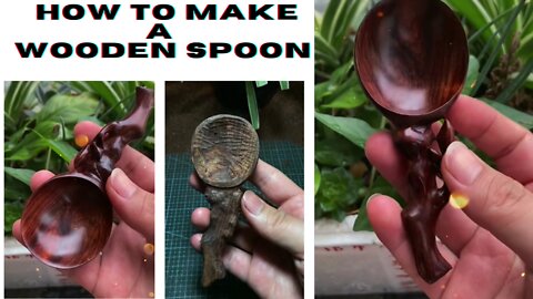 How to make a wooden spoon|wooden spoon |wood carving |woodworking7900|#shorts