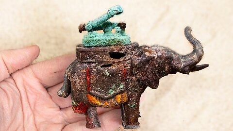 India Elephant Lighter Restoration