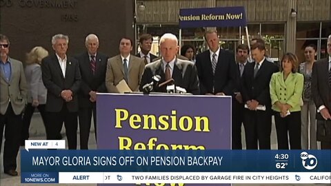 Mayor signs off on pension backpay, plus interest