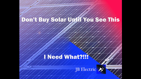 Don't Buy Solar Until You See This