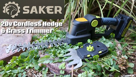 Saker 20v Cordless Hedge & Grass Trimmer