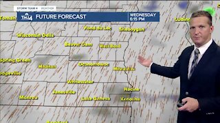 Windy on Wednesday afternoon, highs in the 50s