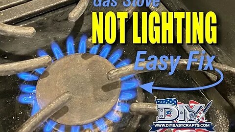 How to fix a gas stove that is not lighting Easy Fix Tutorial from DIYeasycrafts.com