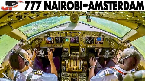 BOEING 777 Nairobi🇰🇪 to Amsterdam🇳🇱 Full Flight | 3hr Film + All Pilot Presentations