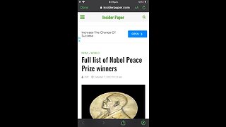 Nobel Peace Prize List