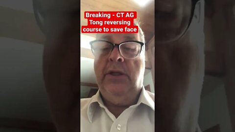 Breaking - Within 24 Hours AG Tong appears to be reversing course … more to come.