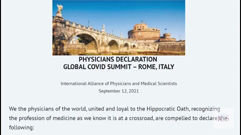 Dr Malone - International Declaration of Physicians - COVID Policies ARE Crimes Against Humanity!