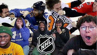 AMERICAN FOOTBALL PLAYERS REACT TO NHL KNOCKOUTS