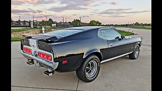 1971 Ford Mustang Mach 1 Numbers Matching 351C 4BBL Automatic Shelby Cobra Resto Mod Black Tribute